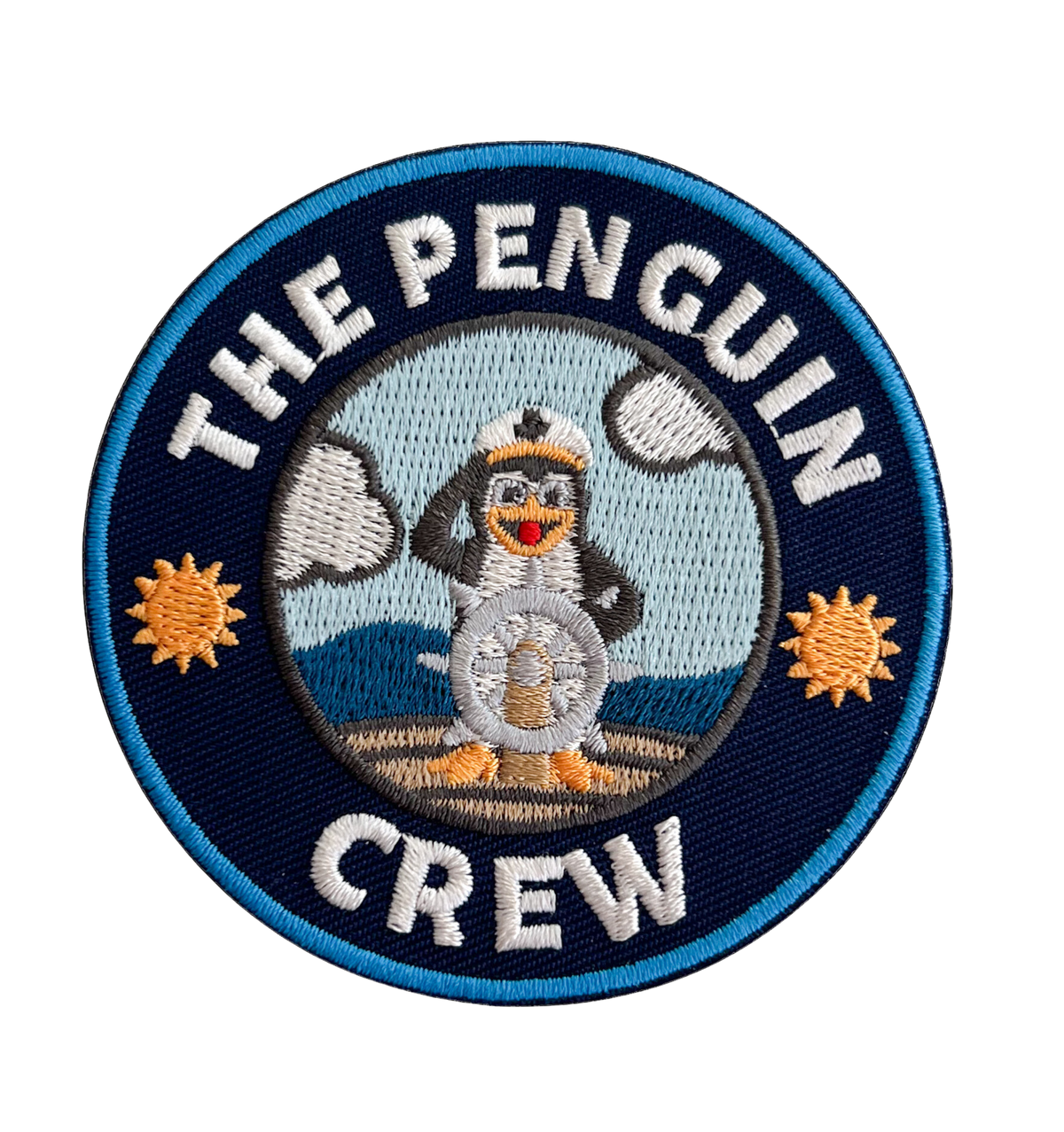 parche termoadhesivo streetwear The Penguin Crew circular