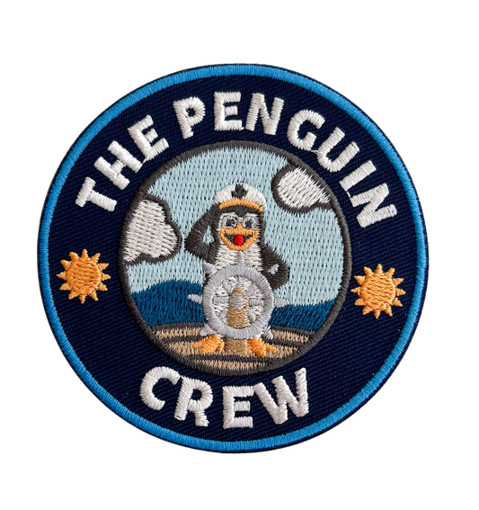 parche termoadhesivo streetwear The Penguin Crew circular